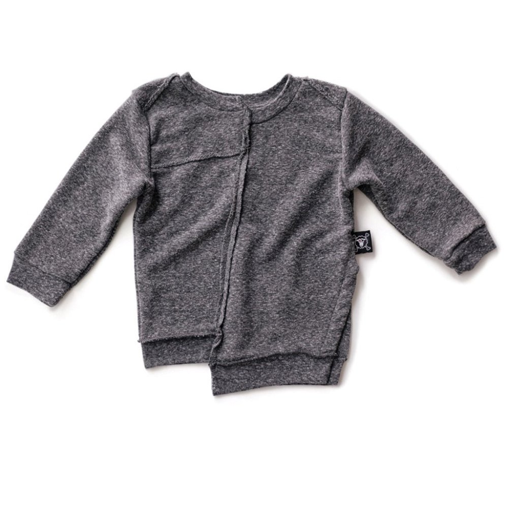 Nununu Quilt Pullover Charcoal